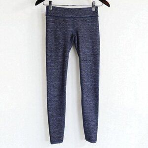 Lululemon Ivivva Rulu Rhythmic Tight Black Ribbed Leggings Active Girl's Size 10